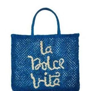 NWT The Jacksons Blue La Dolce Vita Tote Bag